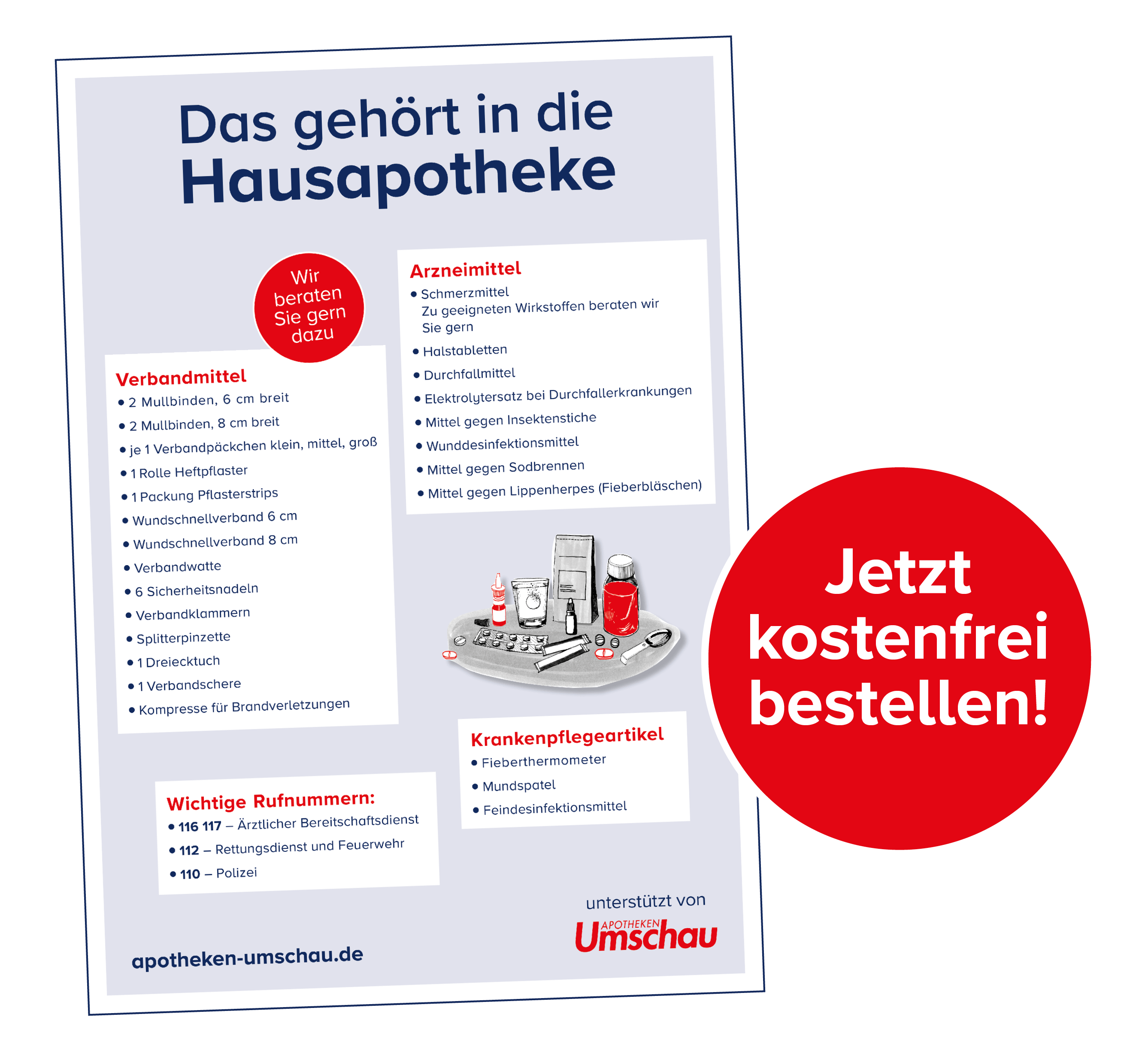 Bestellung Poster "Hausapotheke"