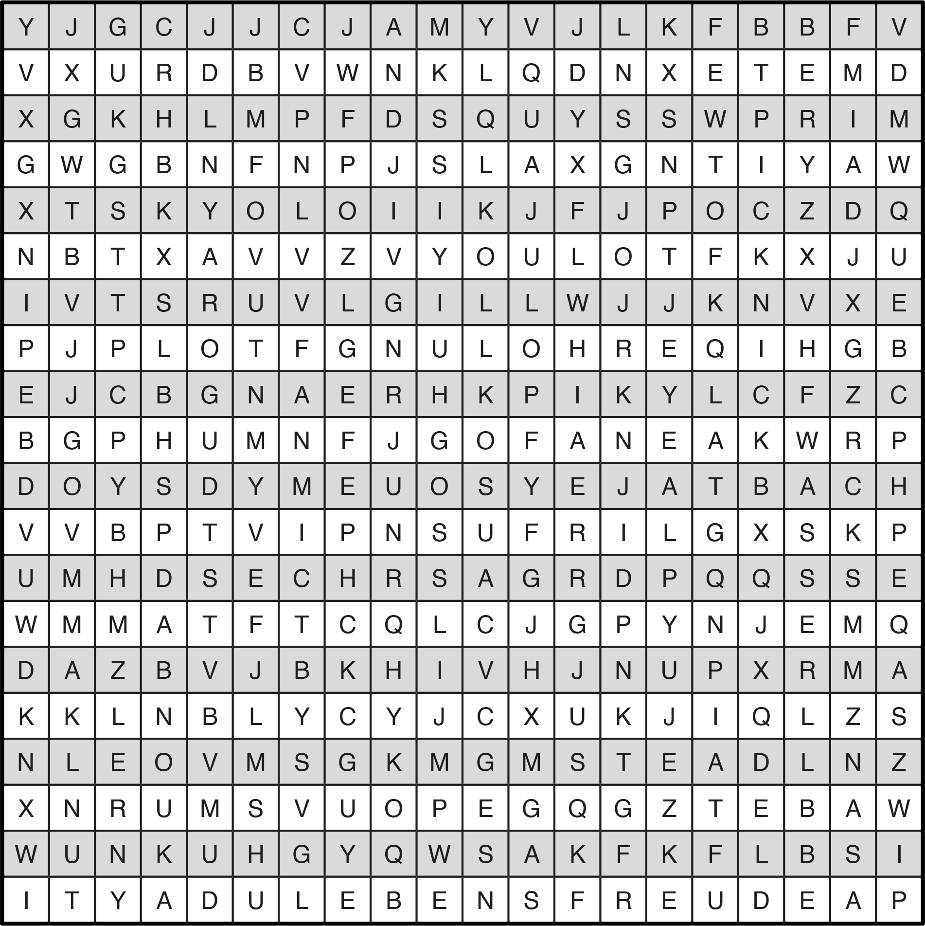 Buchstabensalat