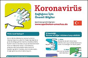 Informations-Poster "Coronavirus" Türkisch (PDF)