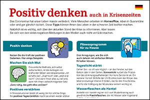 Informations-Flyer "Positiv denken" Deutsch (PDF)