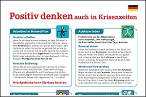 Informations-Poster "Positiv denken" Deutsch (PDF)