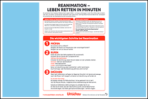 Flyer "Reanimation - die wichtigsten Schritte"