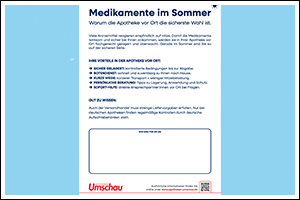 Flyer “Medikamente im Sommer" (PDF)