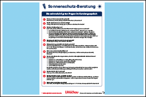 Checkliste Sonnenschutz-Beratung