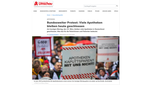 Apothekenproteste am 23. März